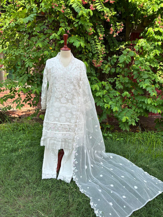 White Orange Preloved Outfit