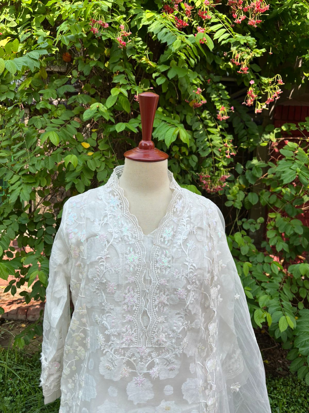 White Orange Preloved Outfit