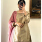 Dull Gold Shirt Sharara