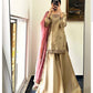Dull Gold Shirt Sharara