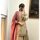 Dull Gold Shirt Sharara